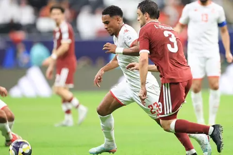 بطاقة حمراء دون أن يسجل أو يصنع.. ماذا قدم الجزيري مع تونس في كأس العرب؟